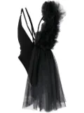 Alchemy ruffled-detail V-neck bodysuit - Black