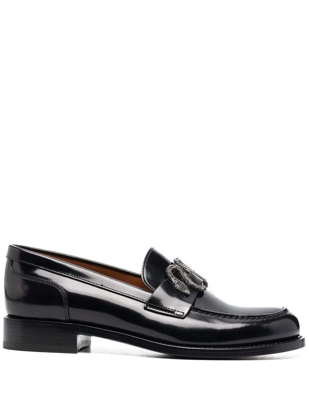 René Caovilla Morgana Leather Loafers - Farfetch