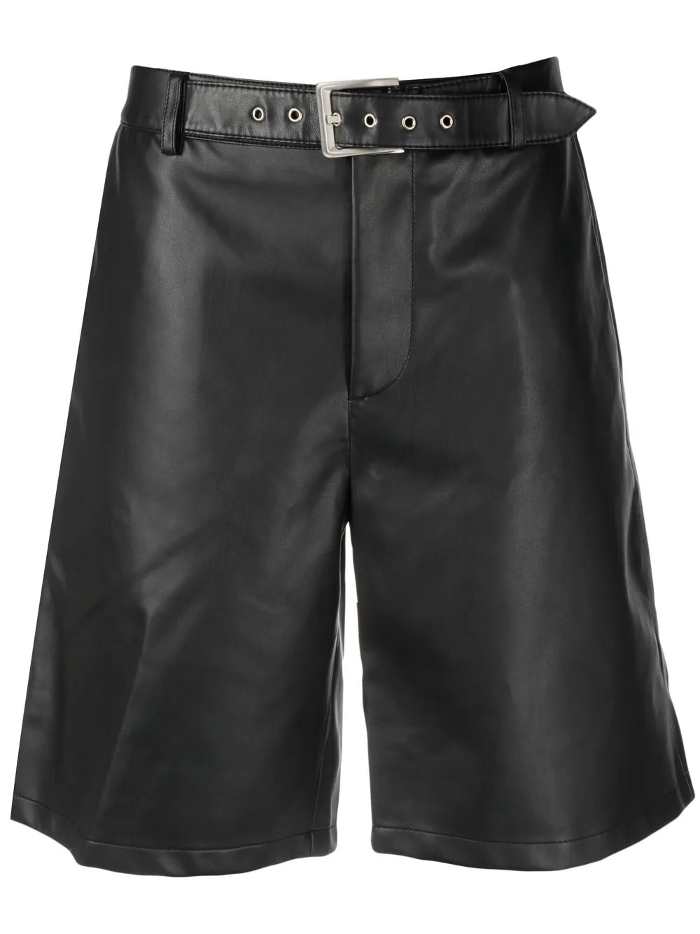 

Han Kjøbenhavn leather knee-length shorts - Black