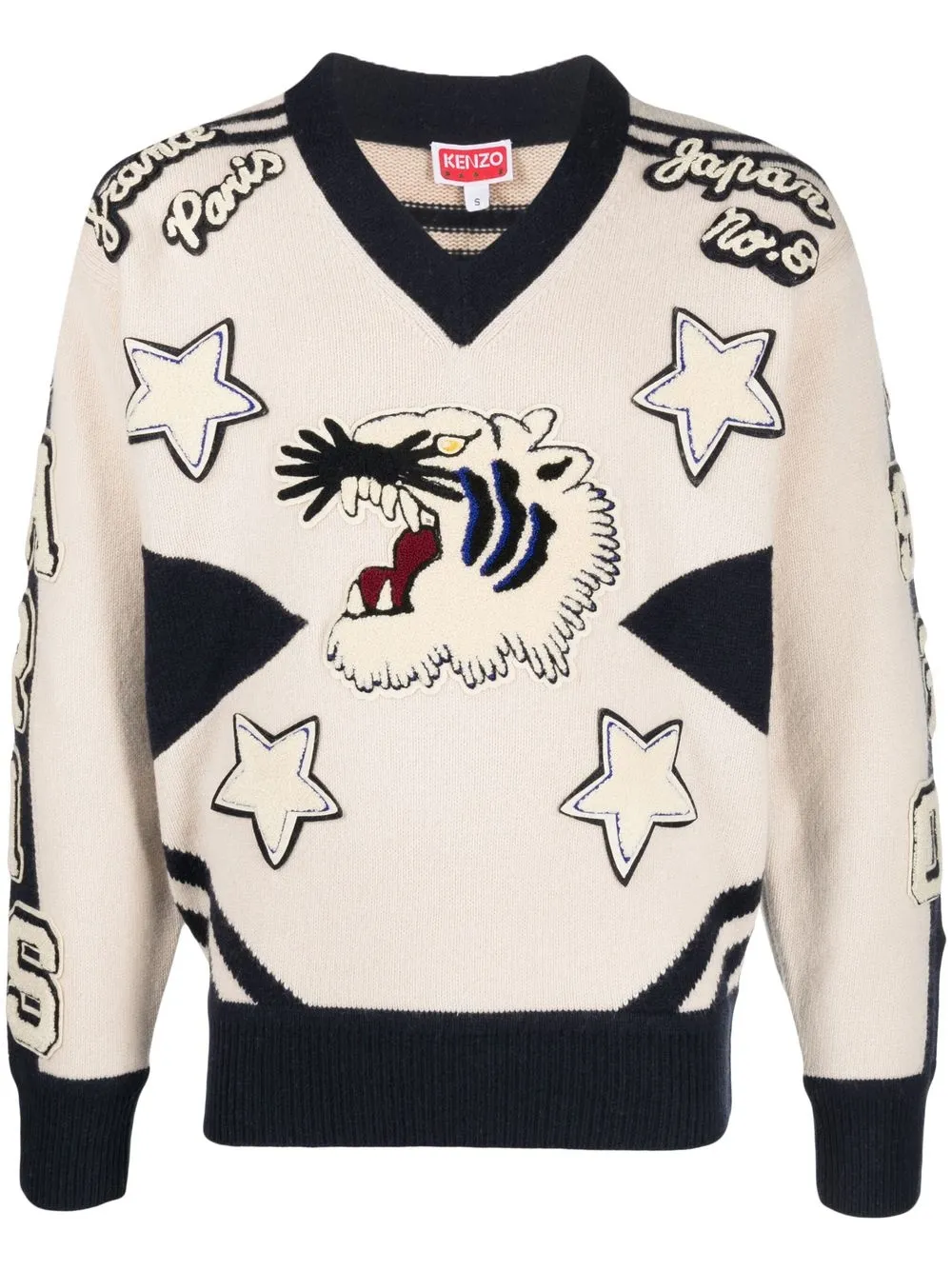 

Kenzo logo patch sweatshirt - Neutrals