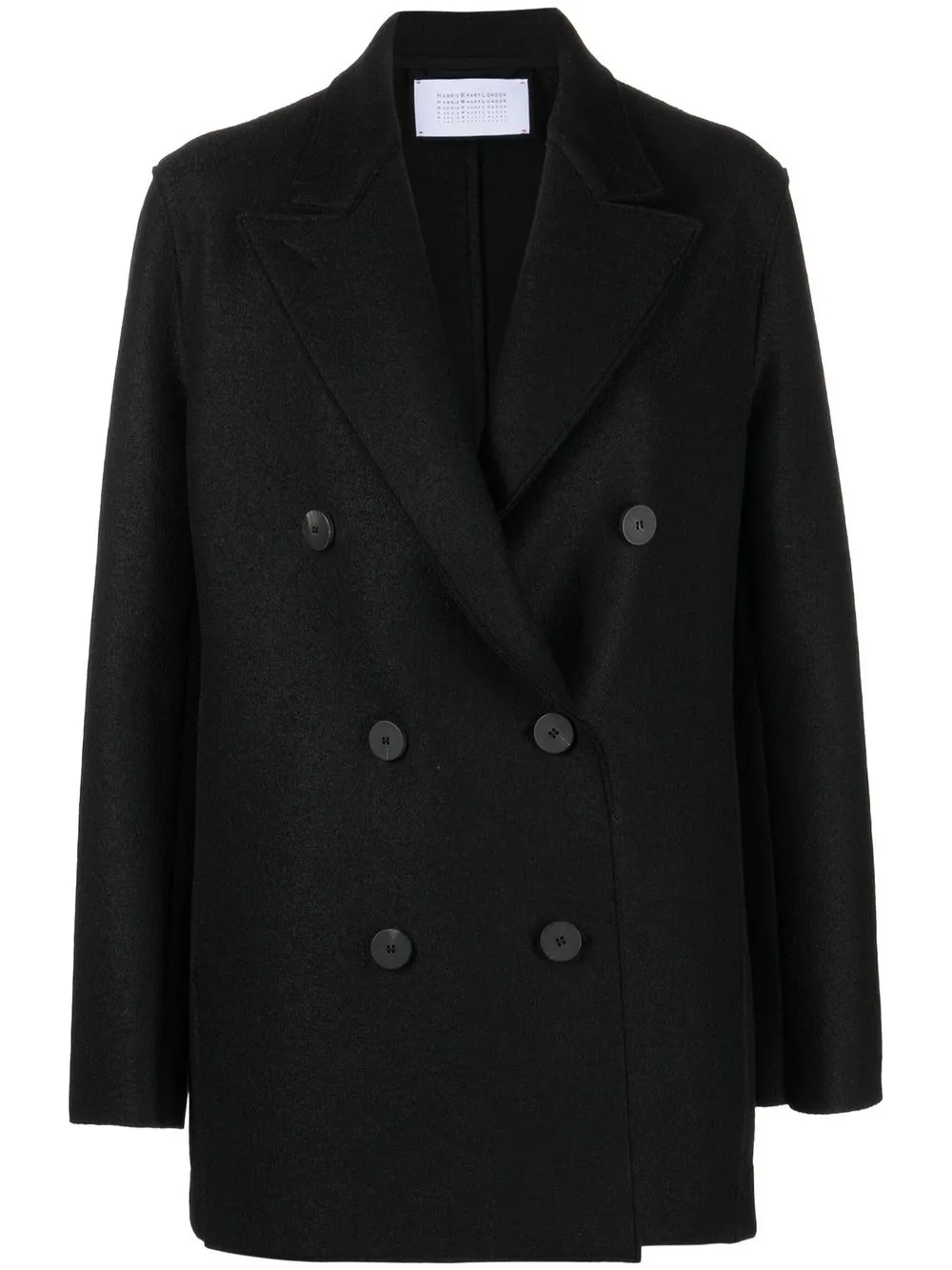 

Harris Wharf London blazer con doble botonadura - Negro