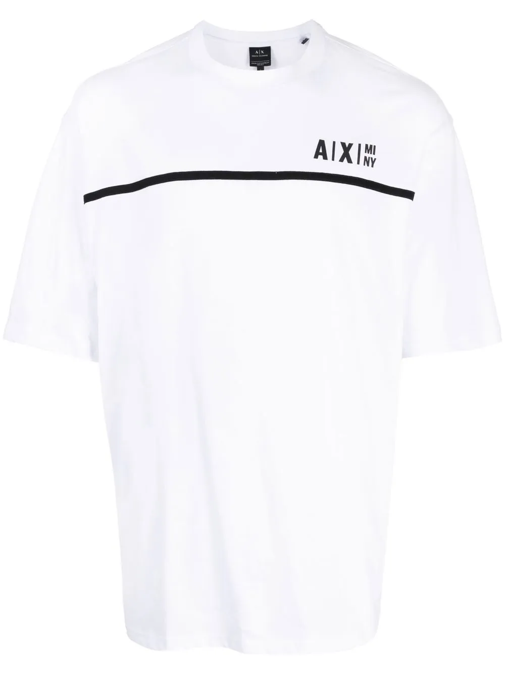 

Armani Exchange playera con logo estampado - Blanco