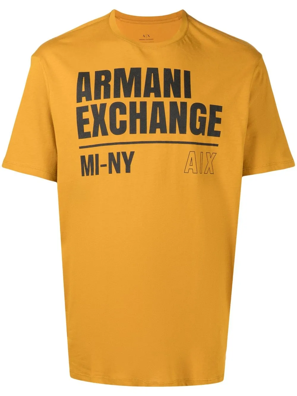 

Armani Exchange playera con logo estampado - Amarillo