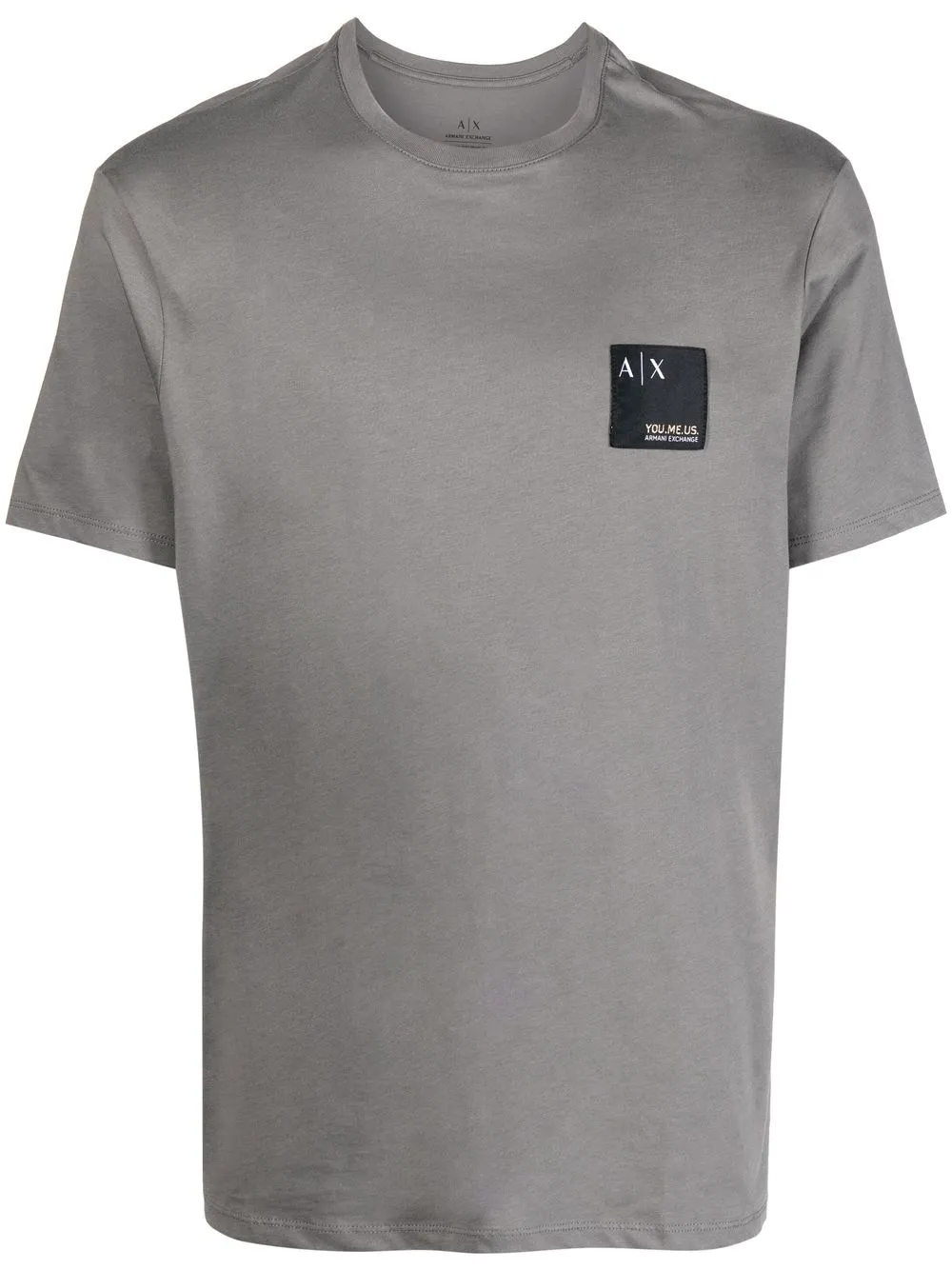 

Armani Exchange logo-patch cotton T-shirt - Grey