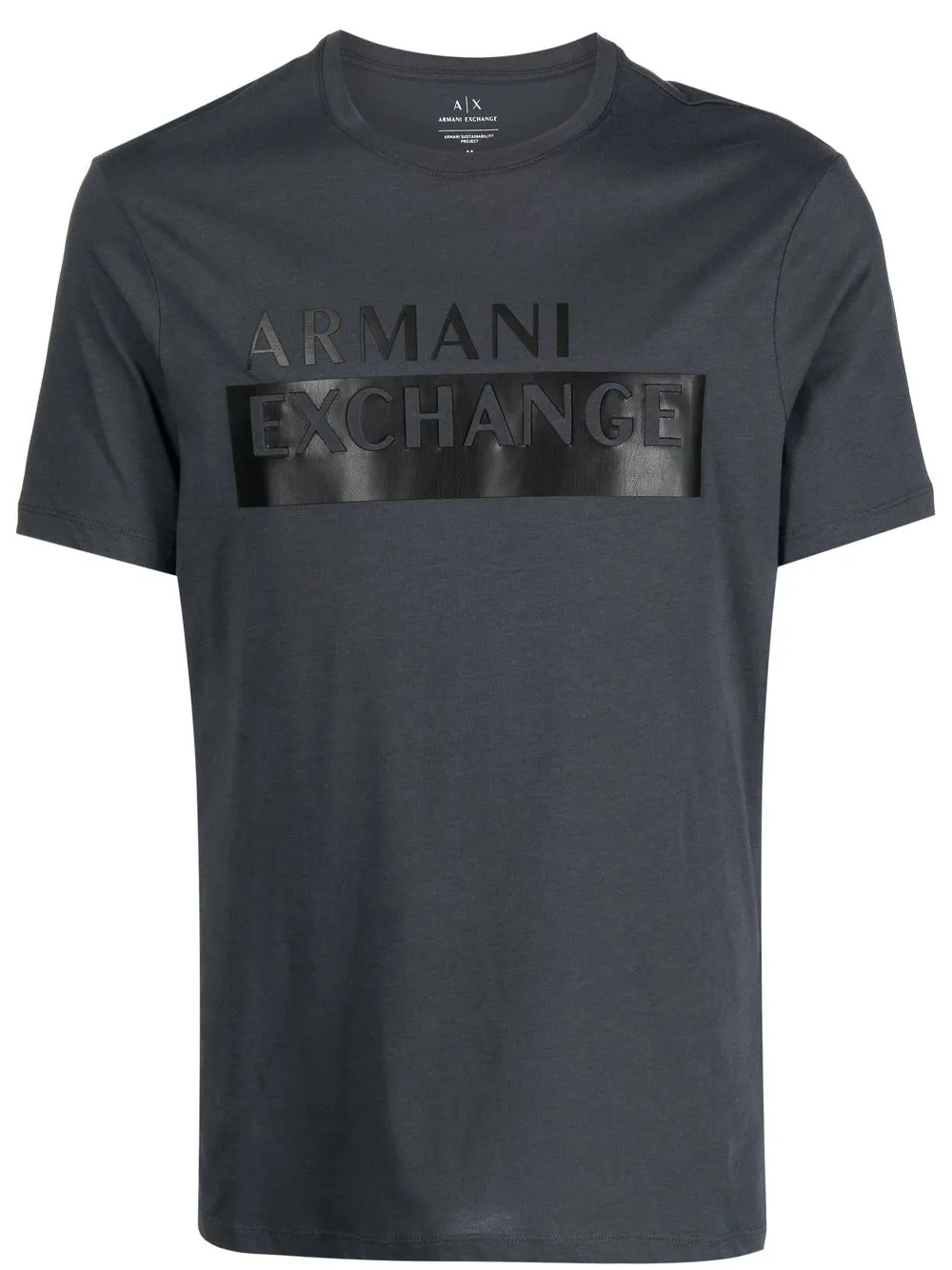 

Armani Exchange playera con logo estampado - Gris