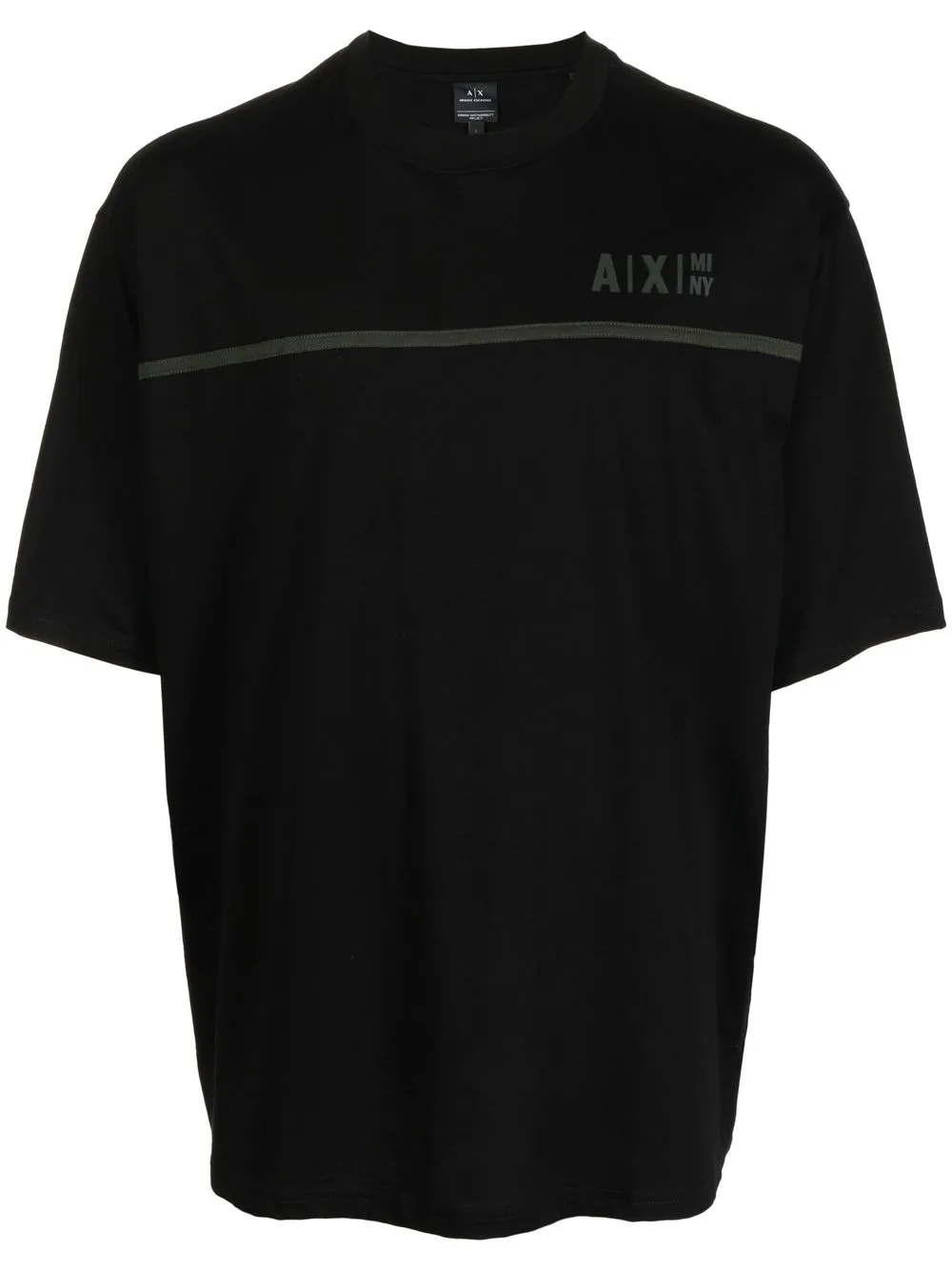 

Armani Exchange playera con logo estampado - Negro