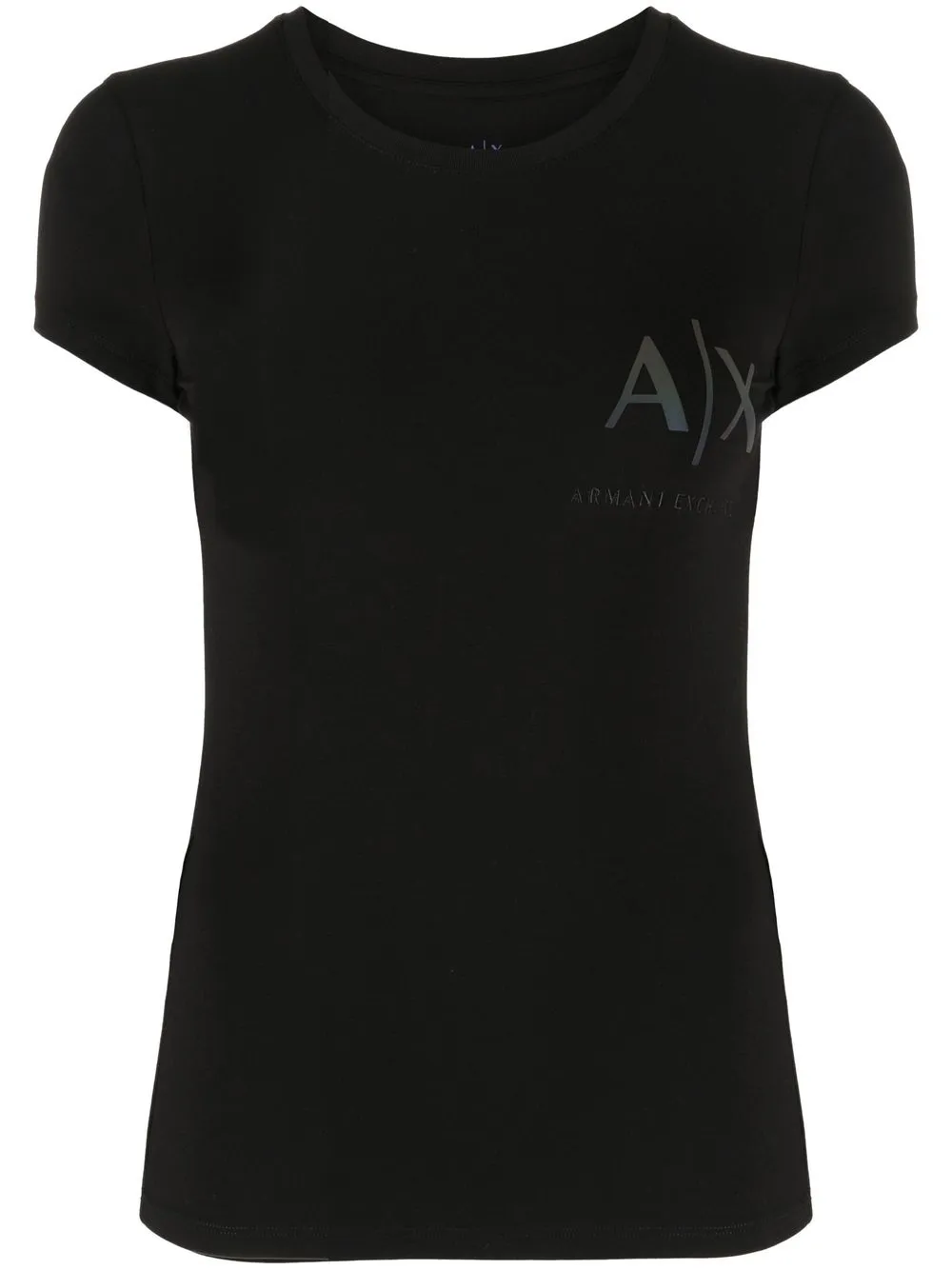 

Armani Exchange playera con logo estampado - Negro