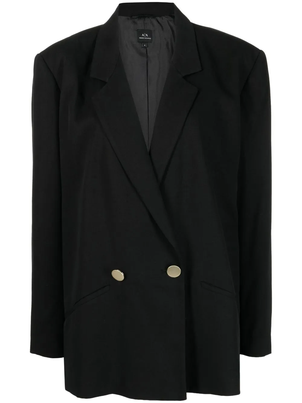 

Armani Exchange blazer de vestir con doble botonadura - Negro