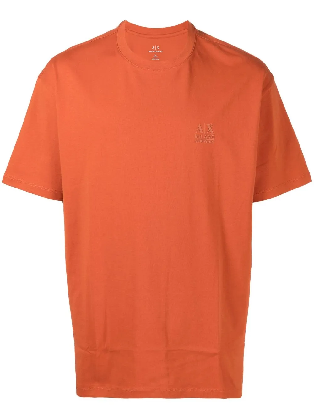 

Armani Exchange playera con logo estampado - Naranja