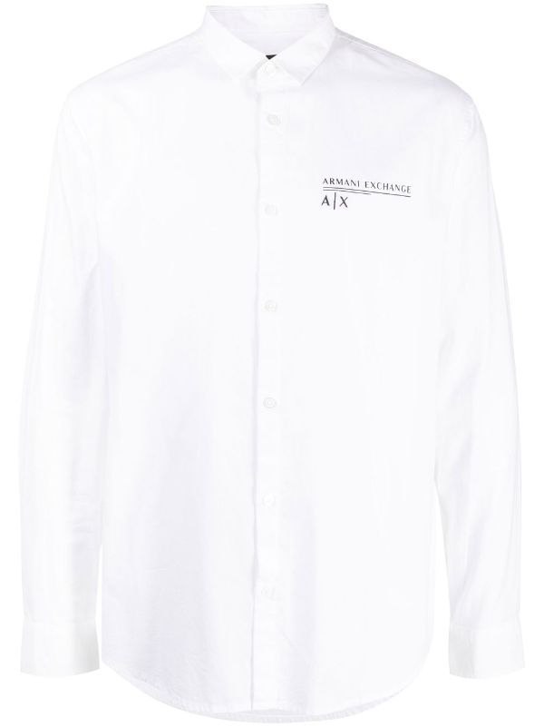 Camicia con stampa Farfetch Abbigliamento Camicie Bianco 