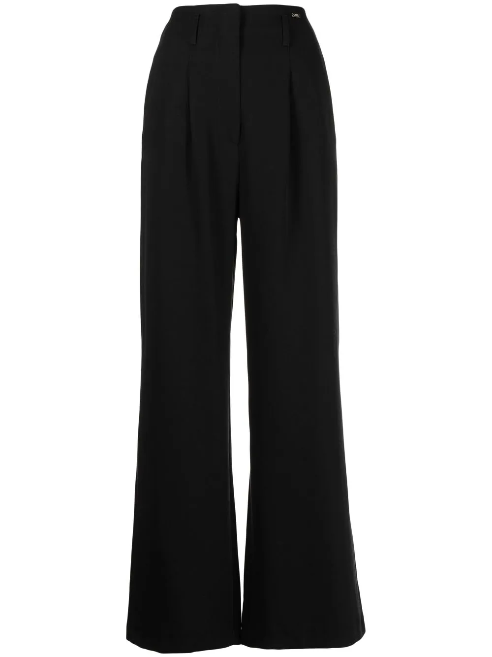 

Armani Exchange logo-plaque tailored trousers - Black