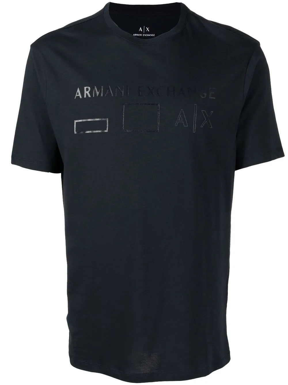 

Armani Exchange playera con logo estampado - Azul