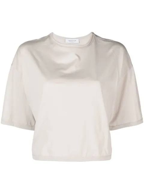cropped cotton T-shirt