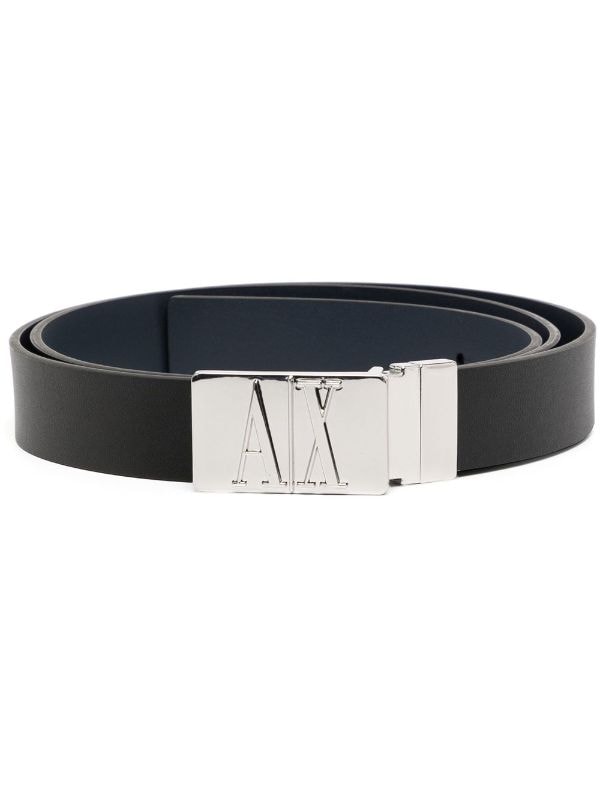 Armani Exchange logo-buckle Leather Belt - Farfetch