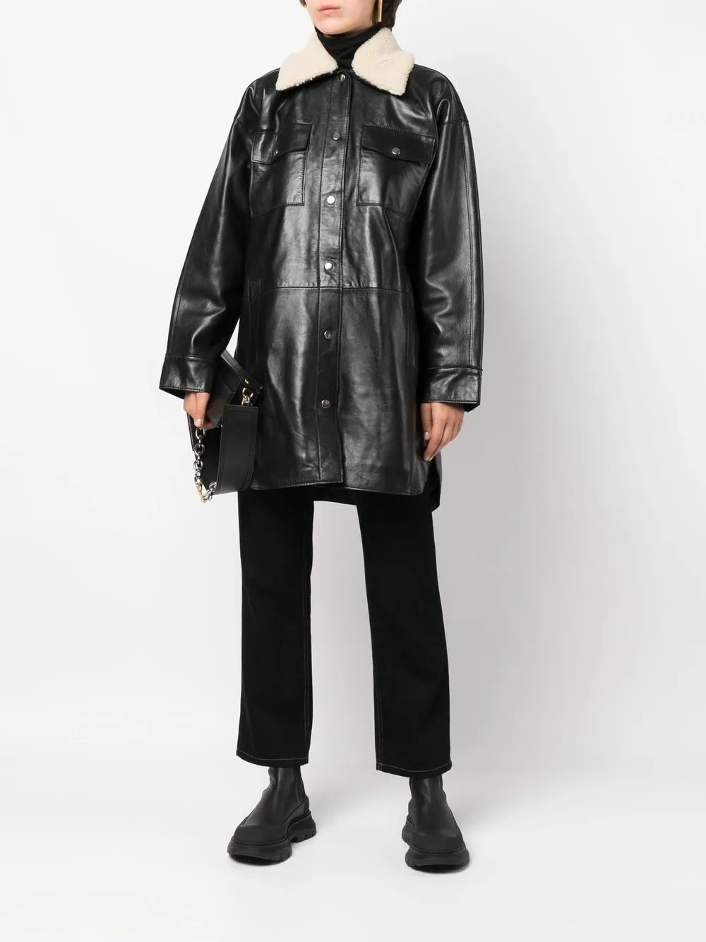 stand studio down coat