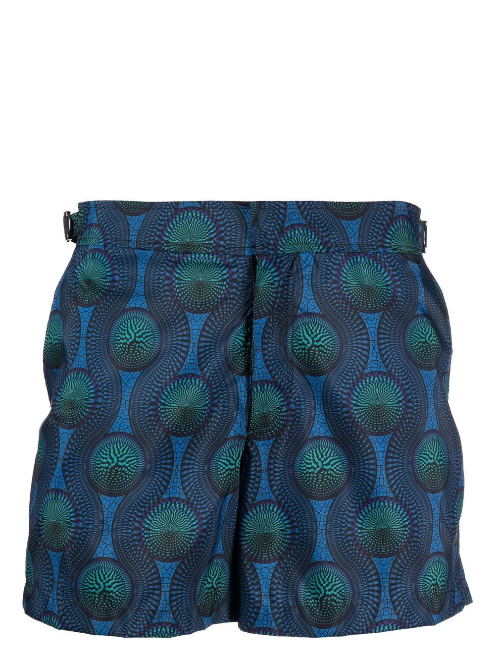mosaic-print swim shorts