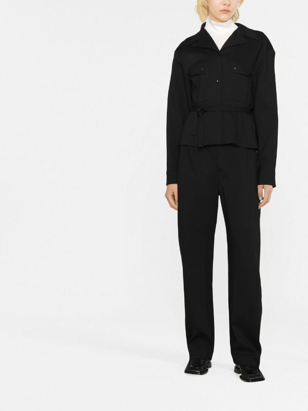 Lemaire convertible-collar self-tie Shirt - Farfetch