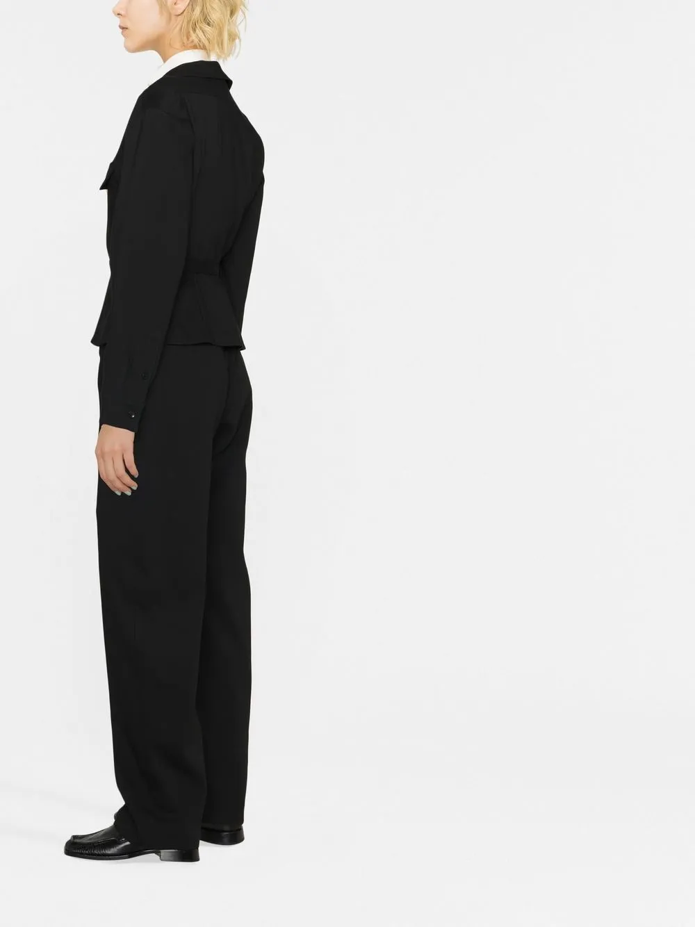 LEMAIRE convertible-collar self-tie Shirt - Farfetch