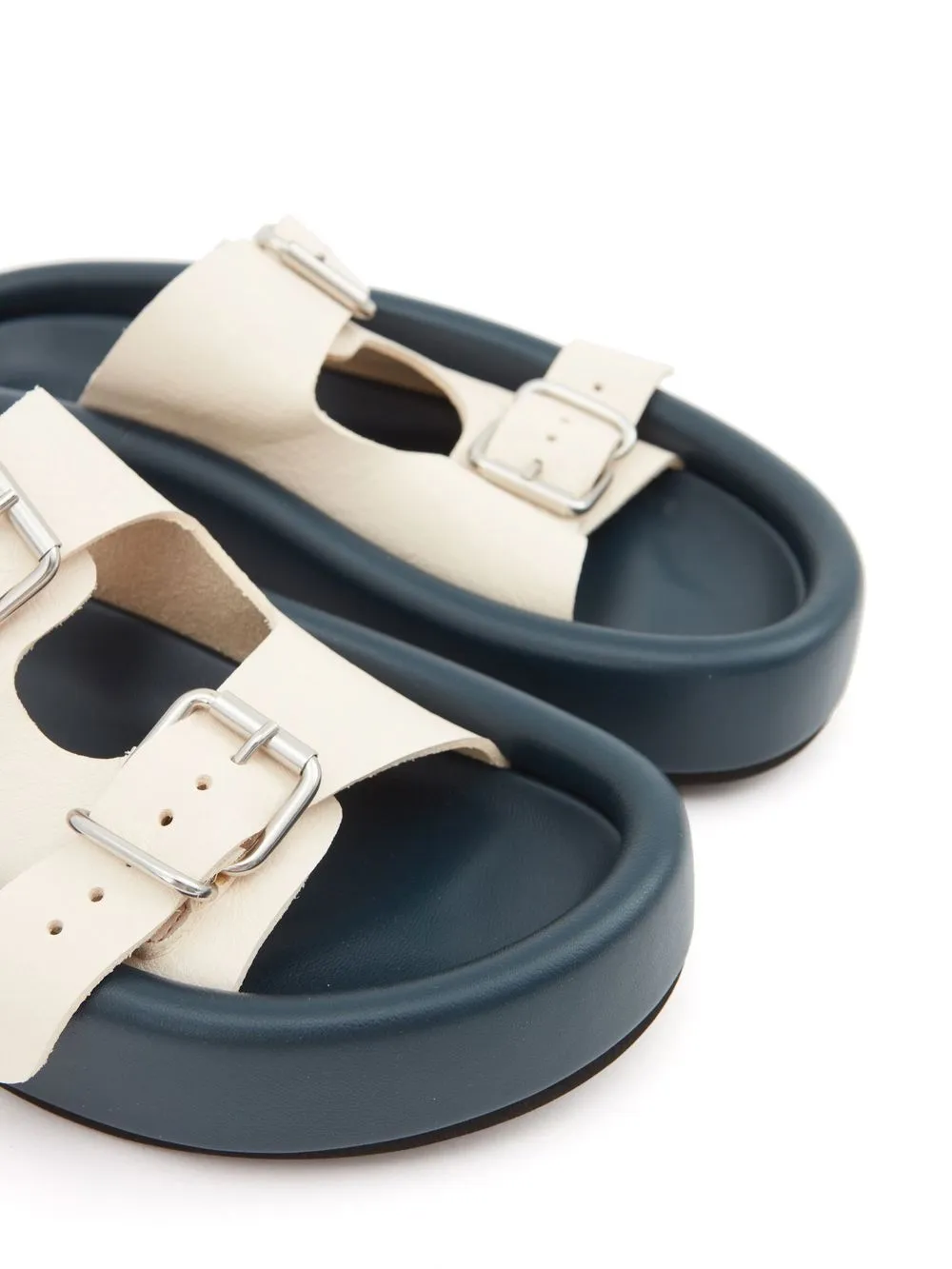 padded leather sandals