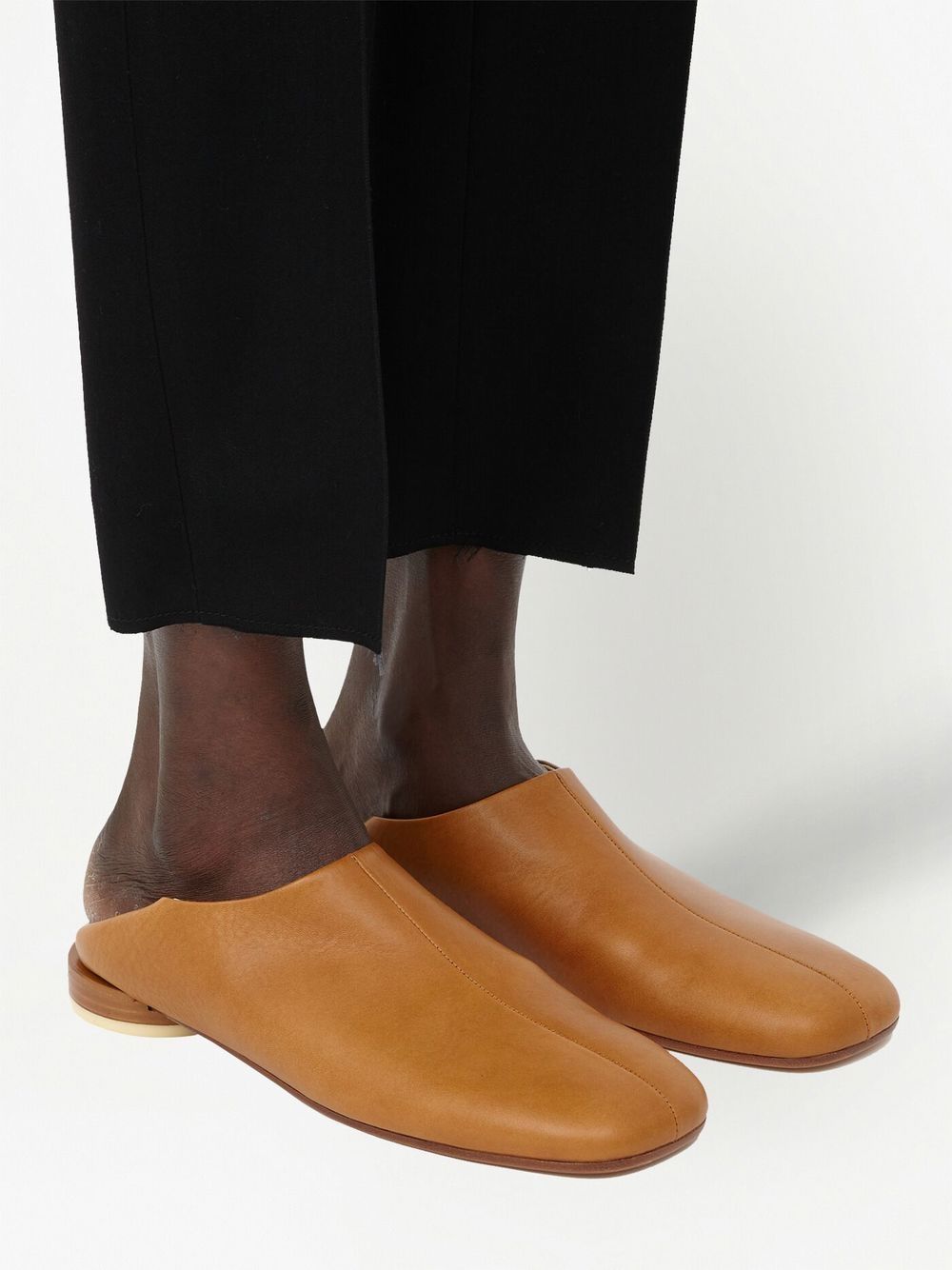 Mm6 maison margiela discount black square toe loafers