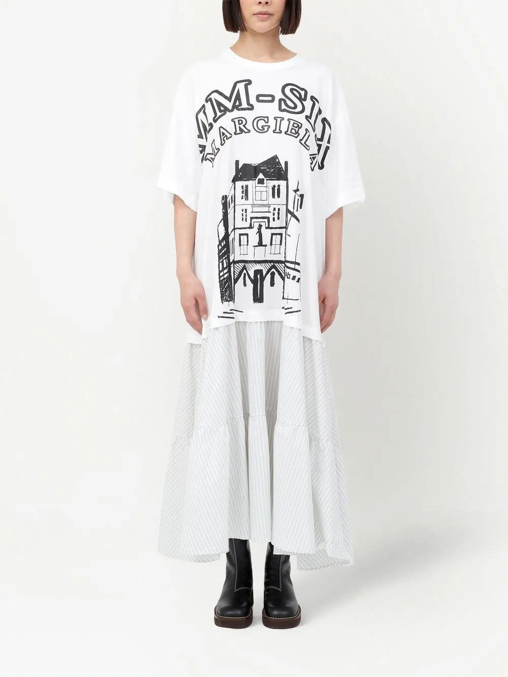 MM6 Maison Margiela ティアード Tシャツワンピース - Farfetch