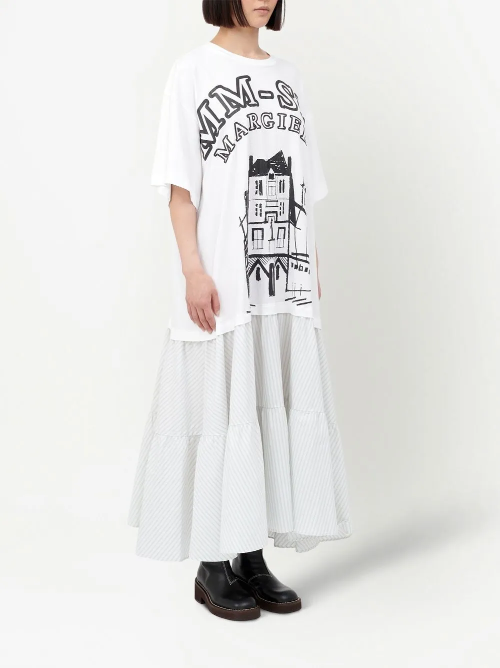 MM6 Maison Margiela ティアード Tシャツワンピース - Farfetch