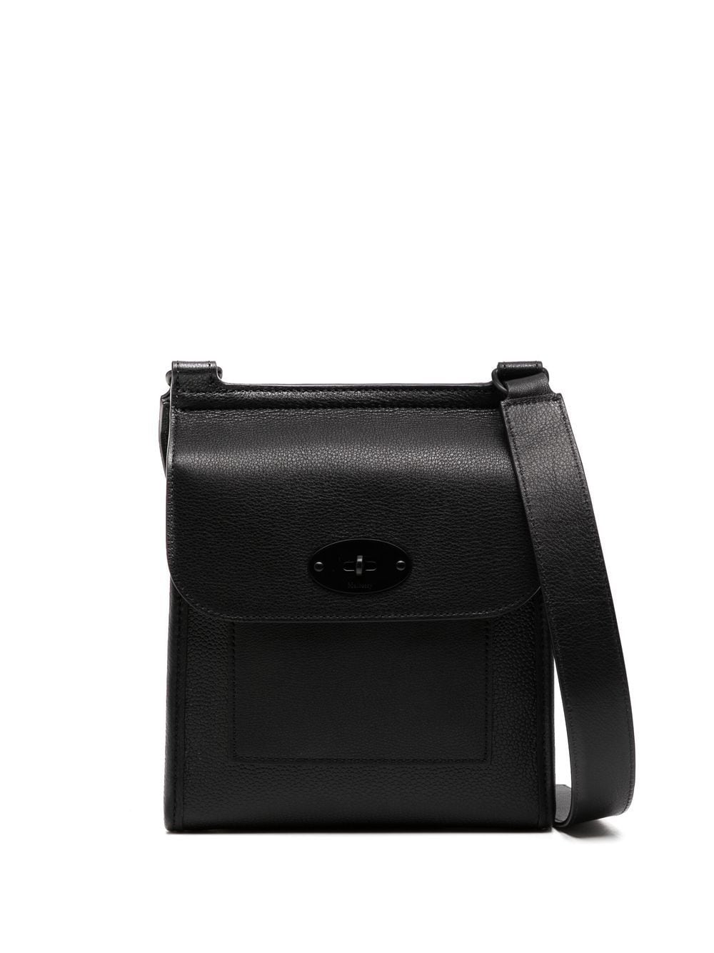 Mulberry Antony Leather Messenger Bag In 黑色