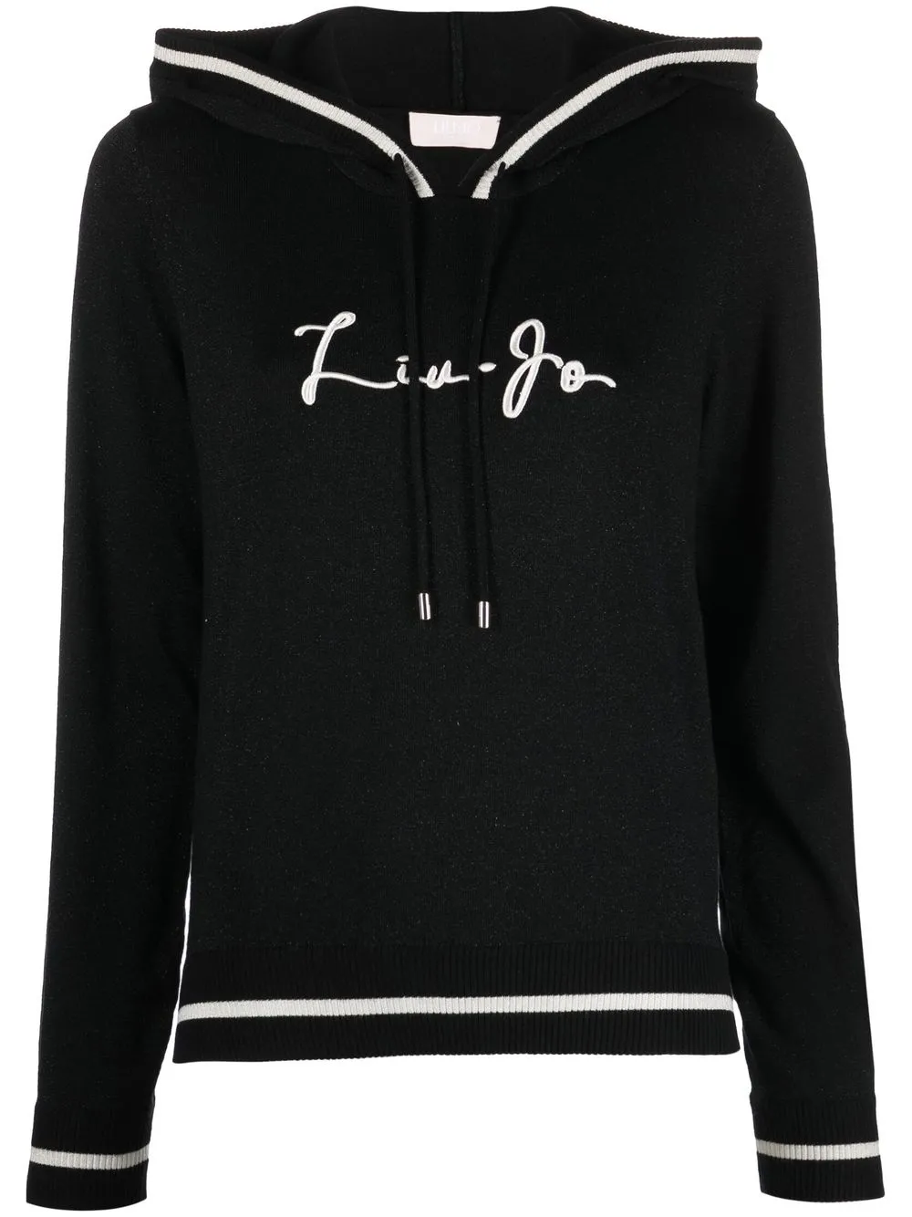 

LIU JO hoodie con logo bordado - Negro