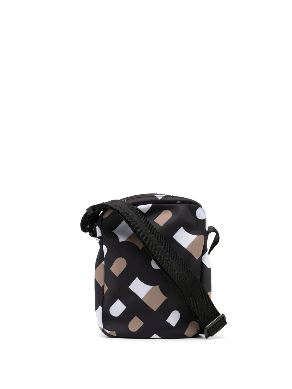 

BOSS bolsa de hombro con estampado gráfico - Negro