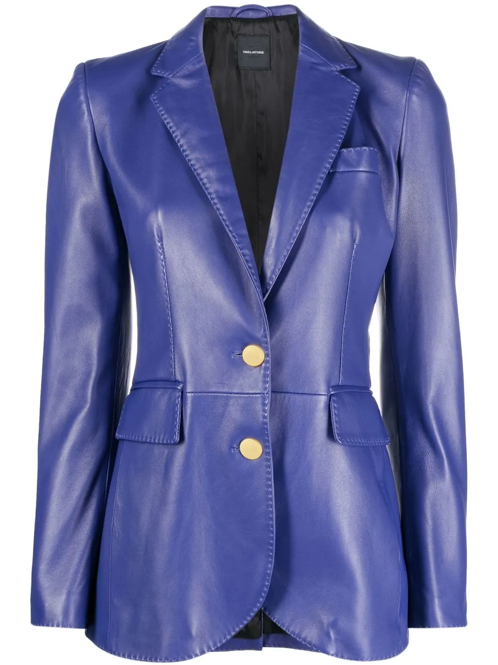 

Tagliatore single-breasted lambskin blazer - Purple