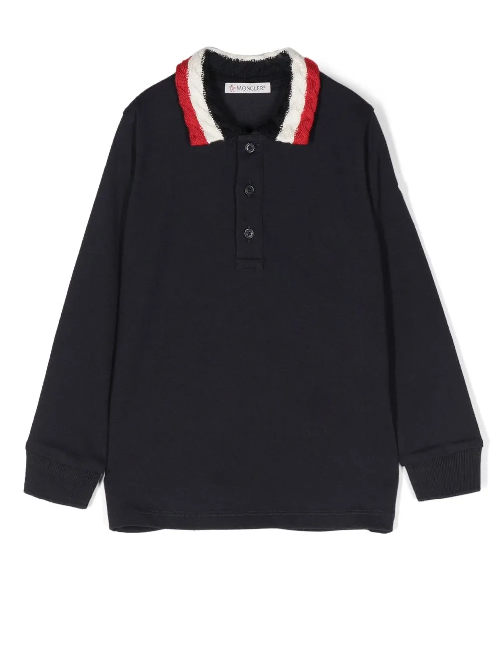 

Moncler Enfant logo-patch long-sleeve sweatshirt - Blue