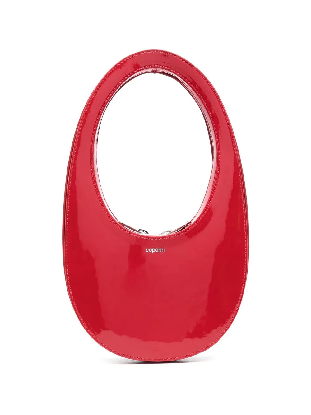 

Coperni Swipe curved tote bag - Red