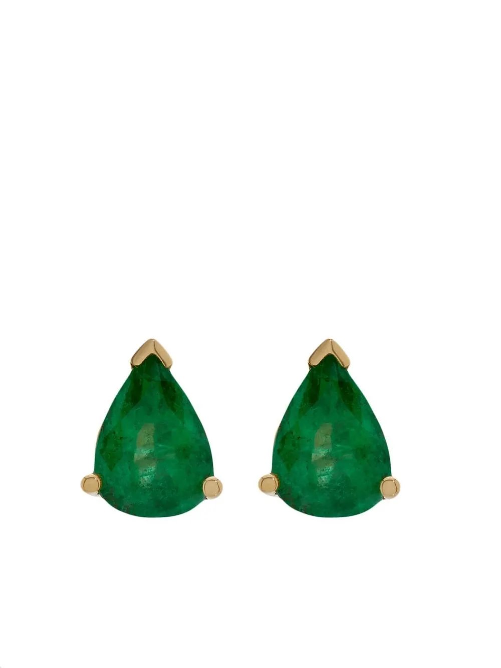 

SHAY 18kt yellow gold emerald stud earrings