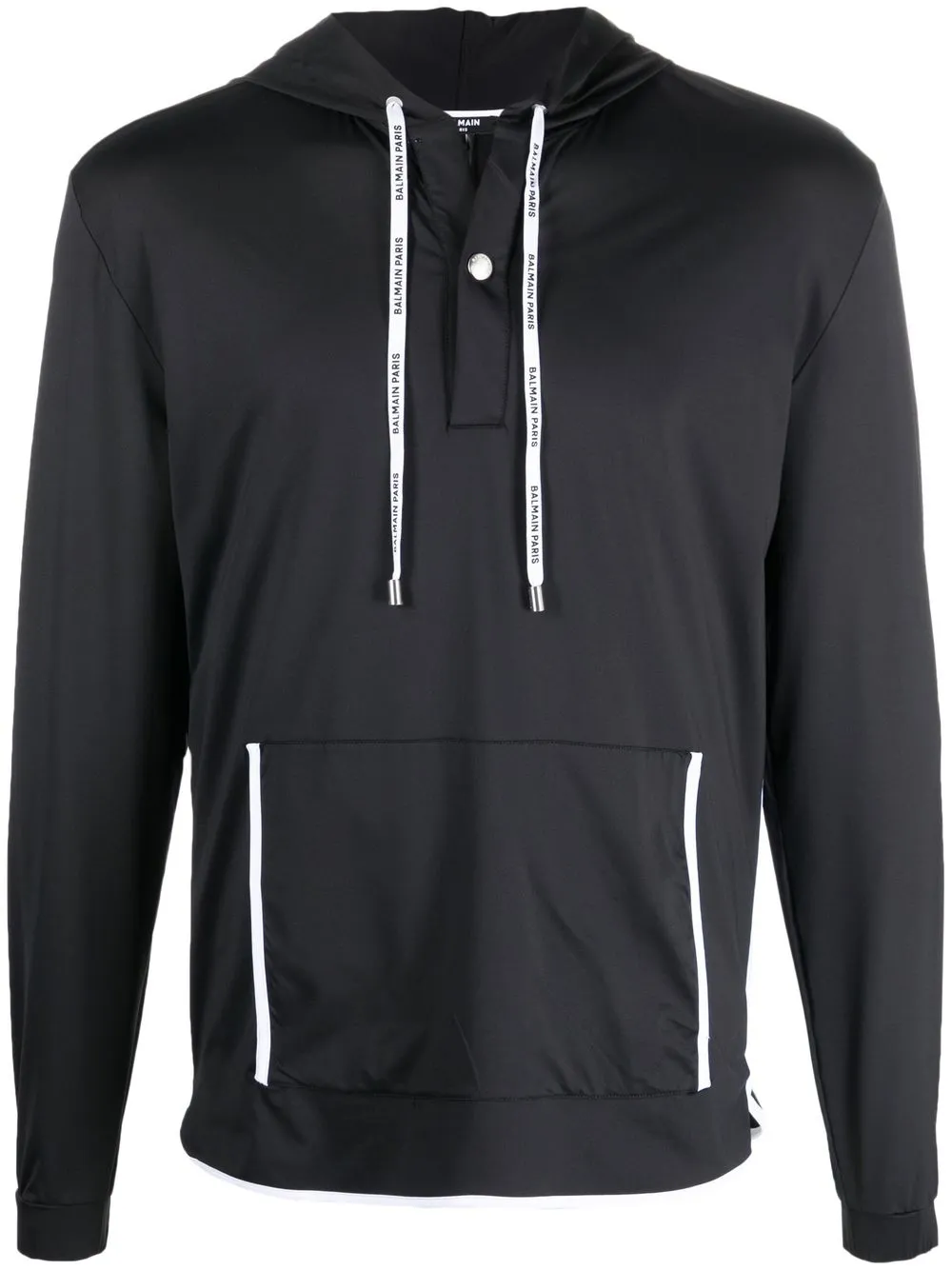 

Balmain hoodie cordones - Negro