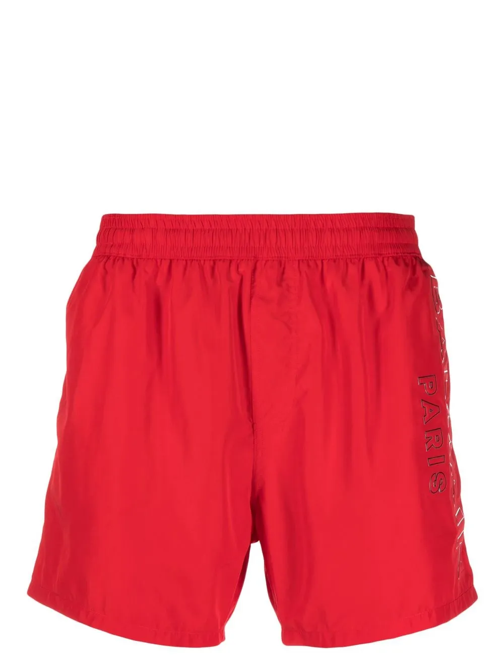 

Balmain shorts de playa con logo estampado - Rojo