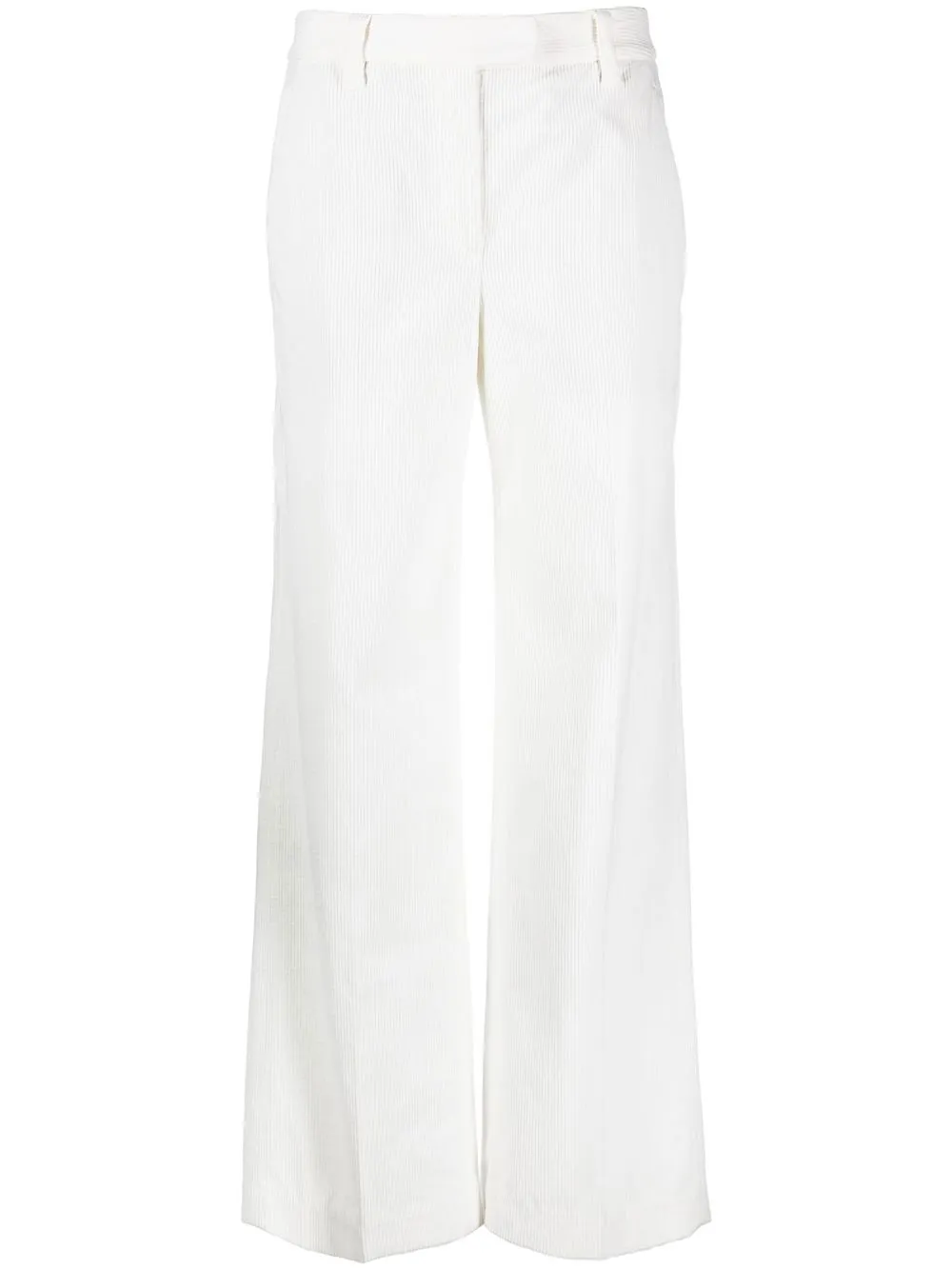 

Brunello Cucinelli corduroy wide-leg trousers - White