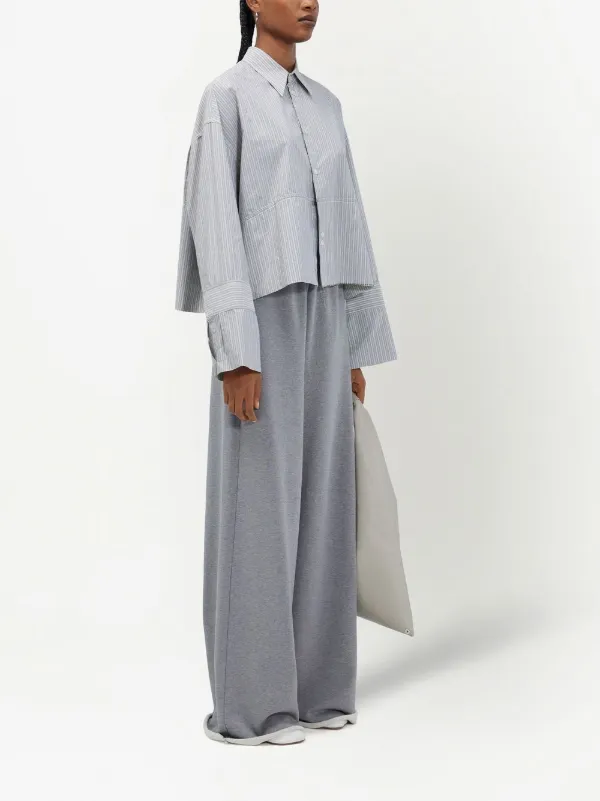 MM6 Maison Margiela ストライプ クロップドシャツ - Farfetch