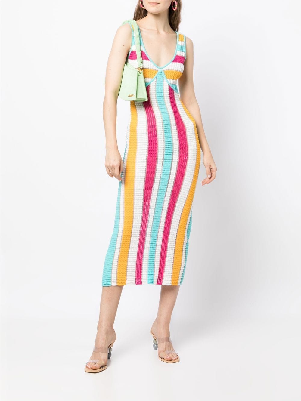 Shop Solid & Striped The Aubrey Striped Dress In Multicolour