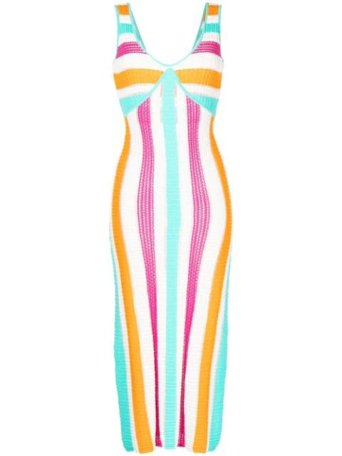 Solid & Striped فستان 'ذا أوبري' مخطط