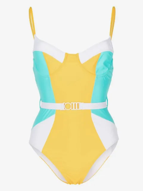 Solid & Striped The Spencer colour-block one-piece