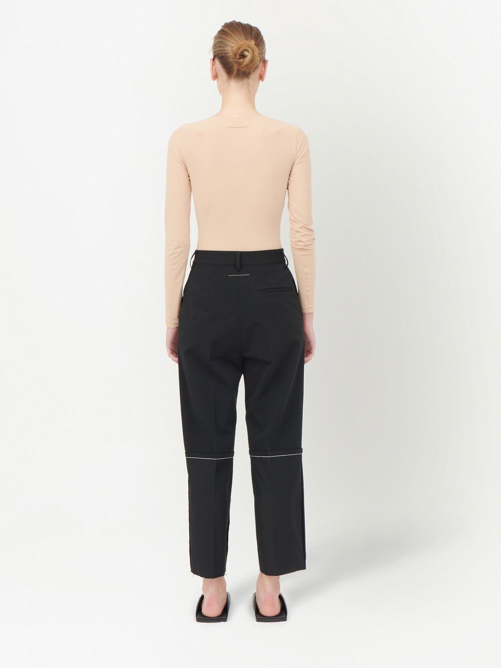 MM6 Maison Margiela raw-edge straight-leg trousers Women