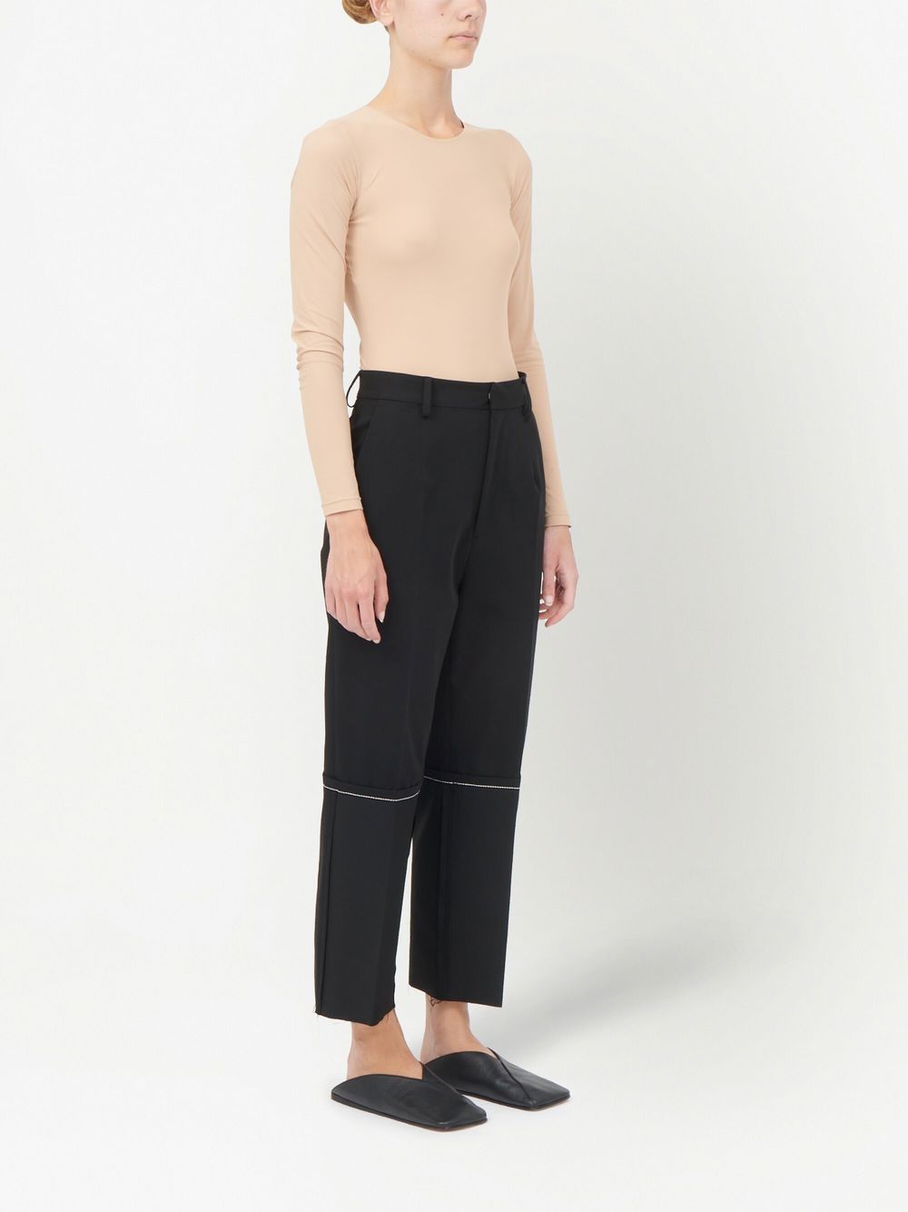 MM6 Maison Margiela raw-edge straight-leg trousers Women