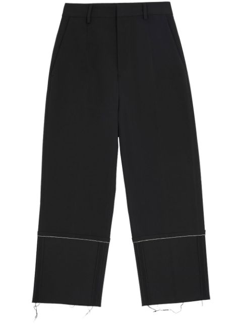 MM6 Maison Margiela raw-edge straight-leg trousers