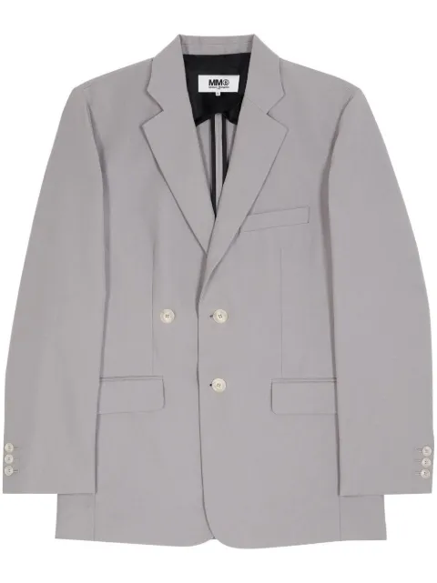 MM6 Maison Margiela off-centre button-up blazer