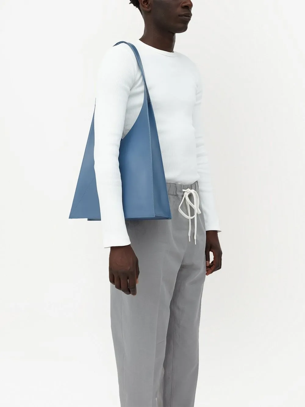 MM6 Maison Margiela Japanese leren shopper - Blauw
