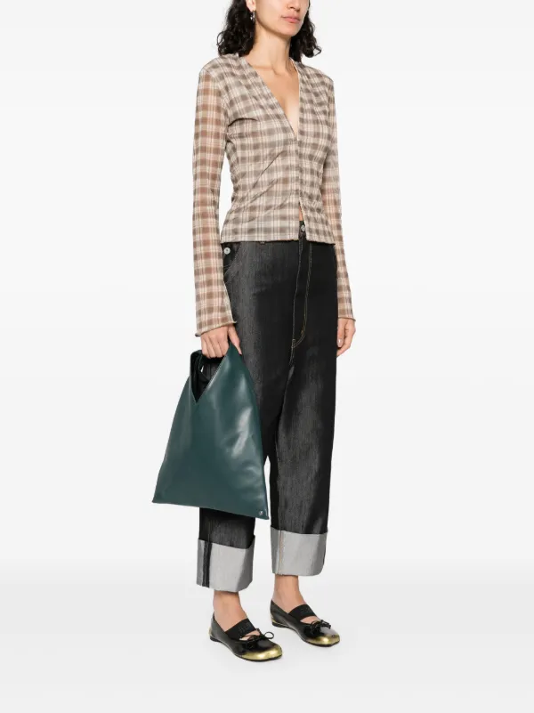 MM6 Maison Margiela Small Classic Japanese Tote Bag | Green