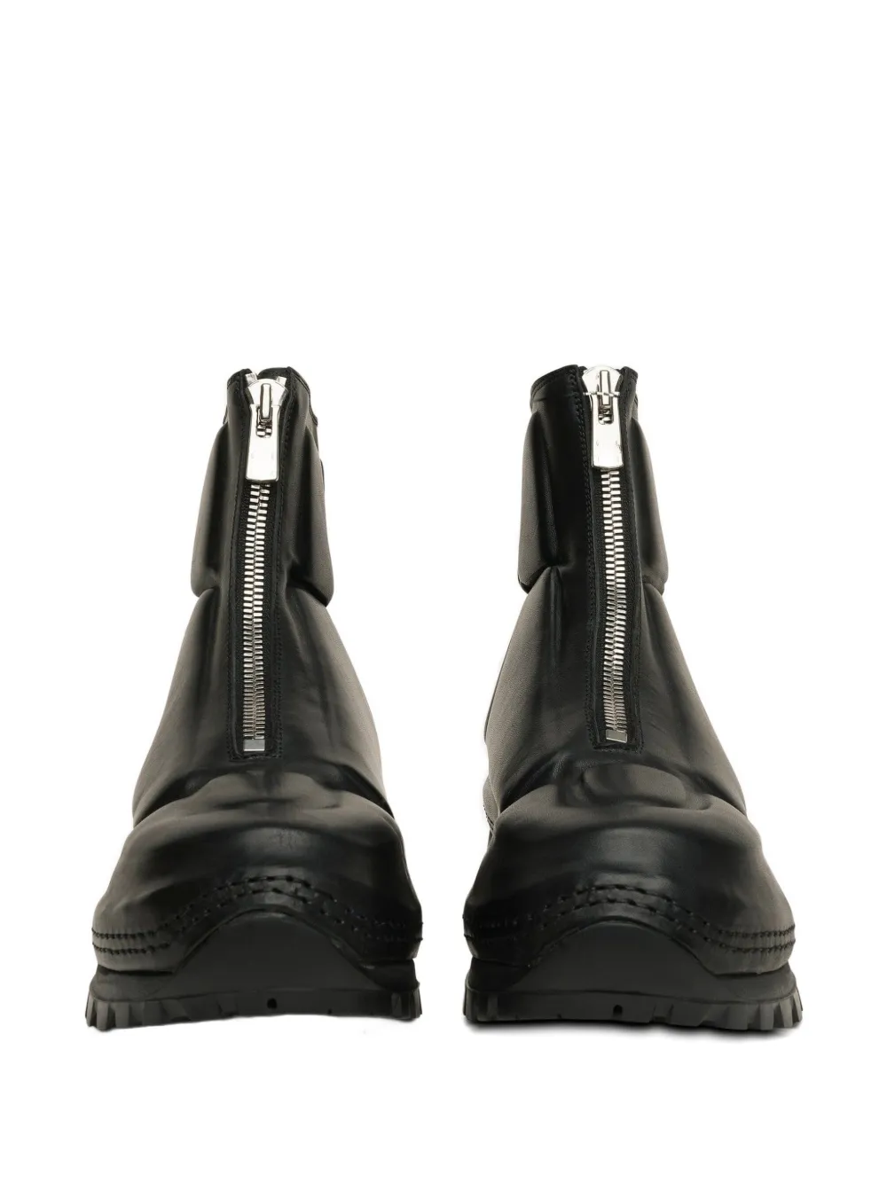 Guidi zip-front boots Black