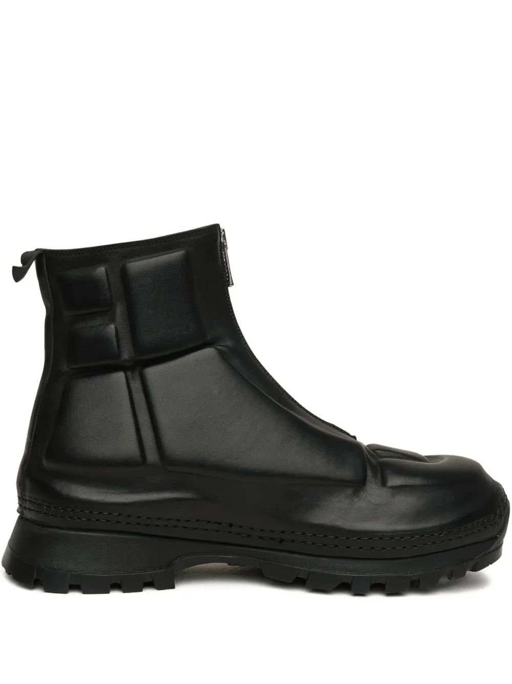 Guidi zip-front boots Black