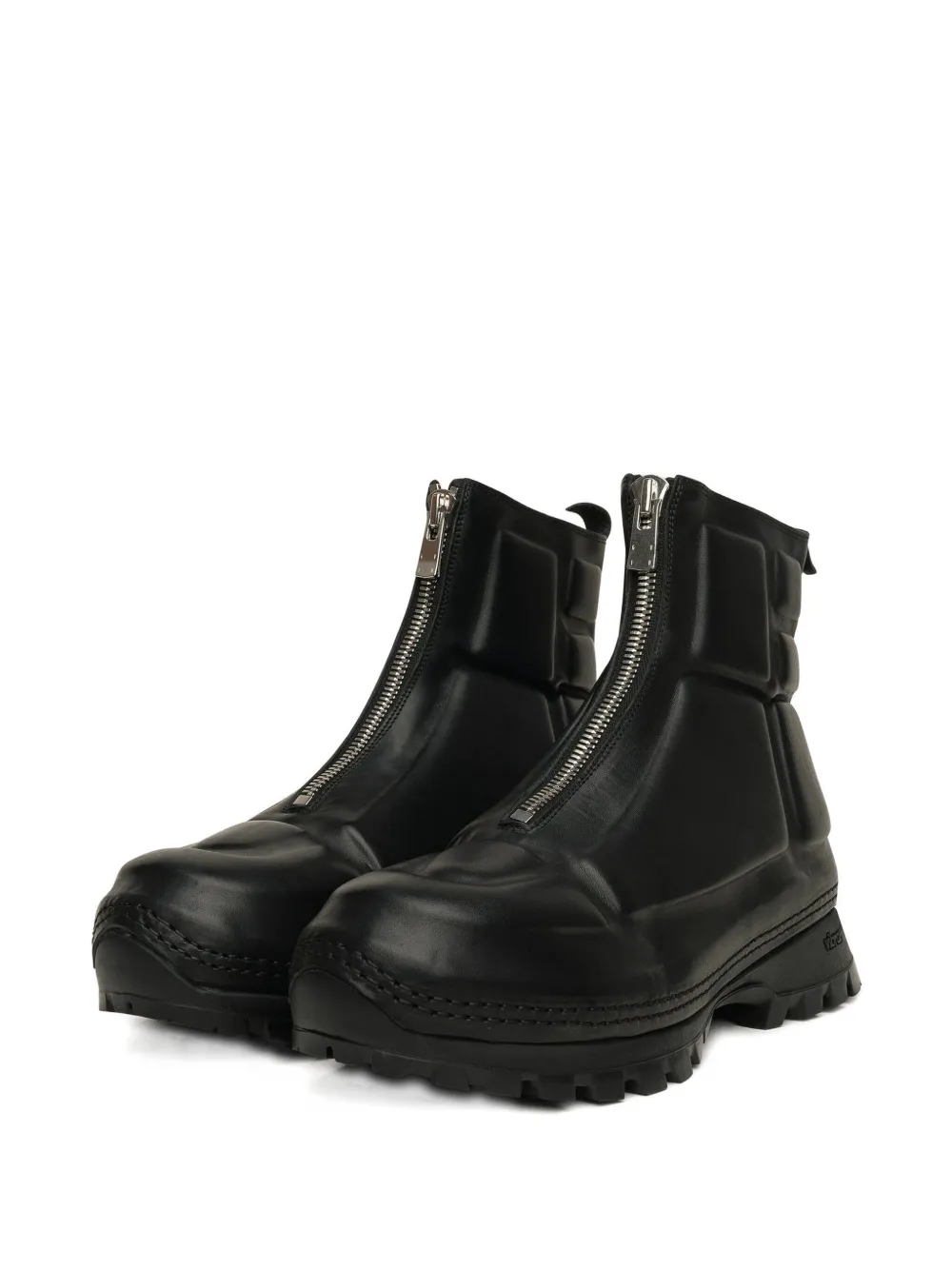 Guidi zip-front boots Black
