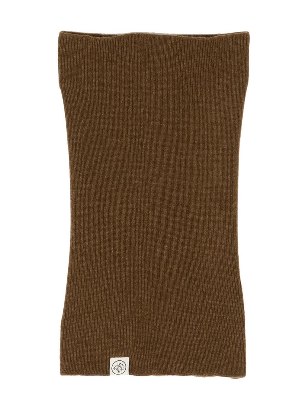 

Mulberry ribbed cashmere snood - Brown